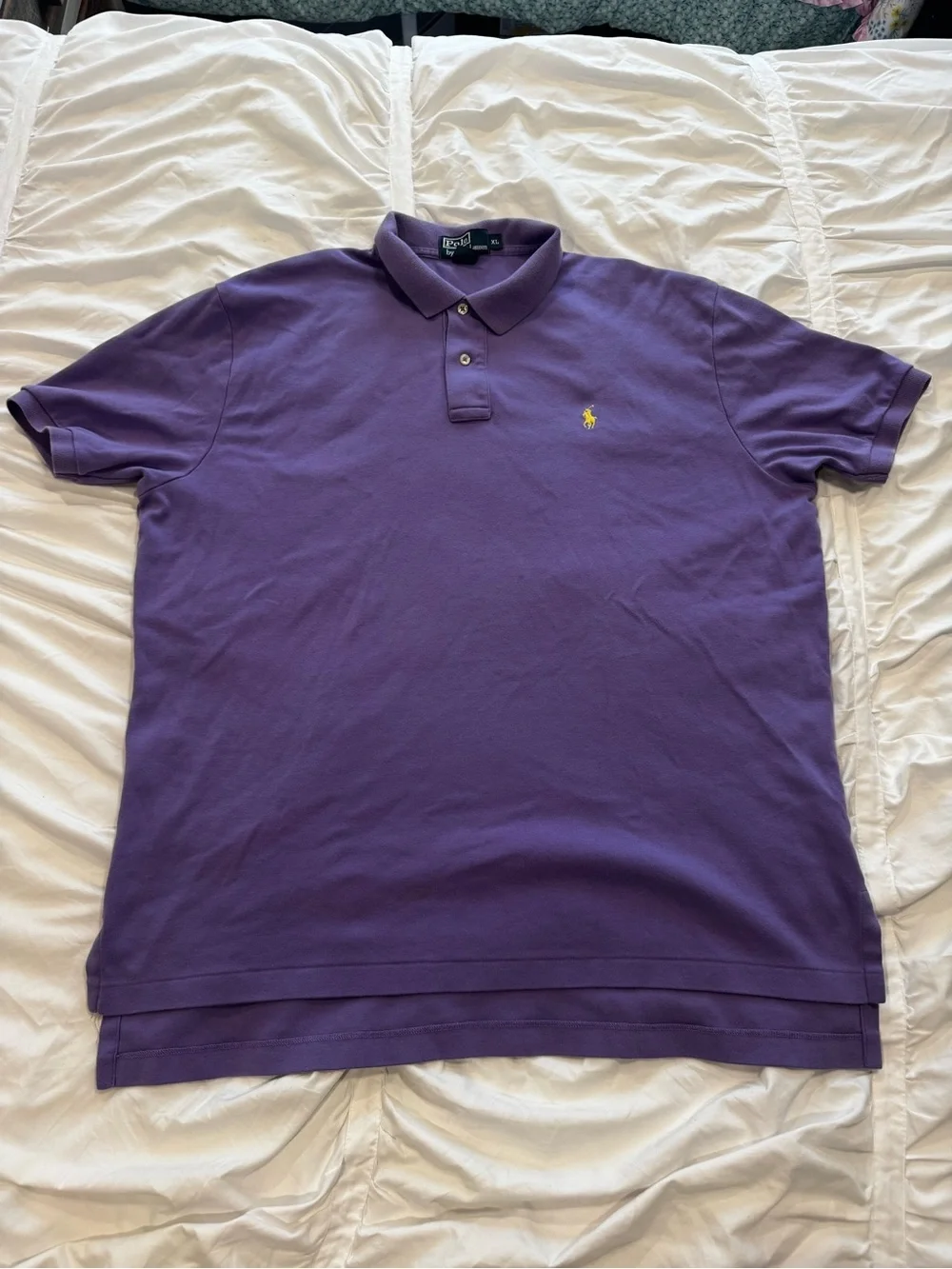 Ralph Lauren Purple Polo with Yellow Pony - Men's